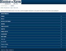 Tablet Screenshot of homesew.com